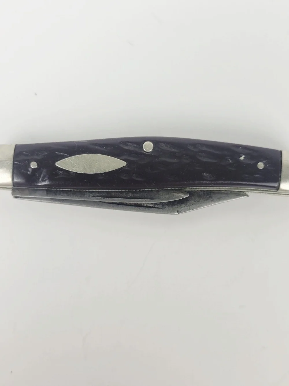 Vtg 1978~Camillus New York #28 2-Blade Serpentine Jack Knife~Delrin Handle